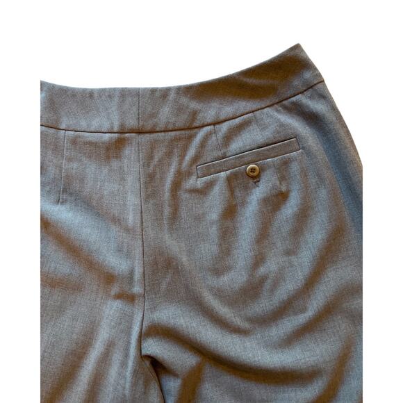 Talbots Womens Pants Size 8P Dark Gray Straight Leg Flat Front Pockets Hook& Eye - Picture 6 of 9